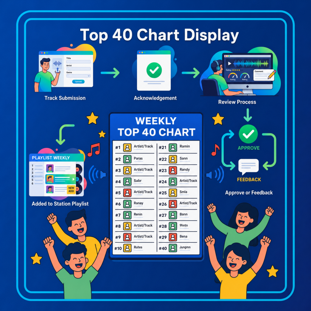 Top40Poll chart overview